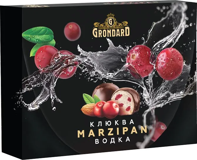  TM Grondard       (10186) Конфеты глазированные Марципановые Клюква и Водка, 98г  во Владимире