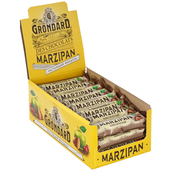 №1 TM Grondard     (9389) Батончики глазированные Марципановые Классика, (24шт по 50г)      во Владимире