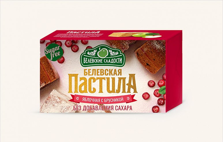  Пастила  200г диетическая с КЛЮКВОЙ, НОВЫЙ ФОРМАТ (4*50г)    во Владимире